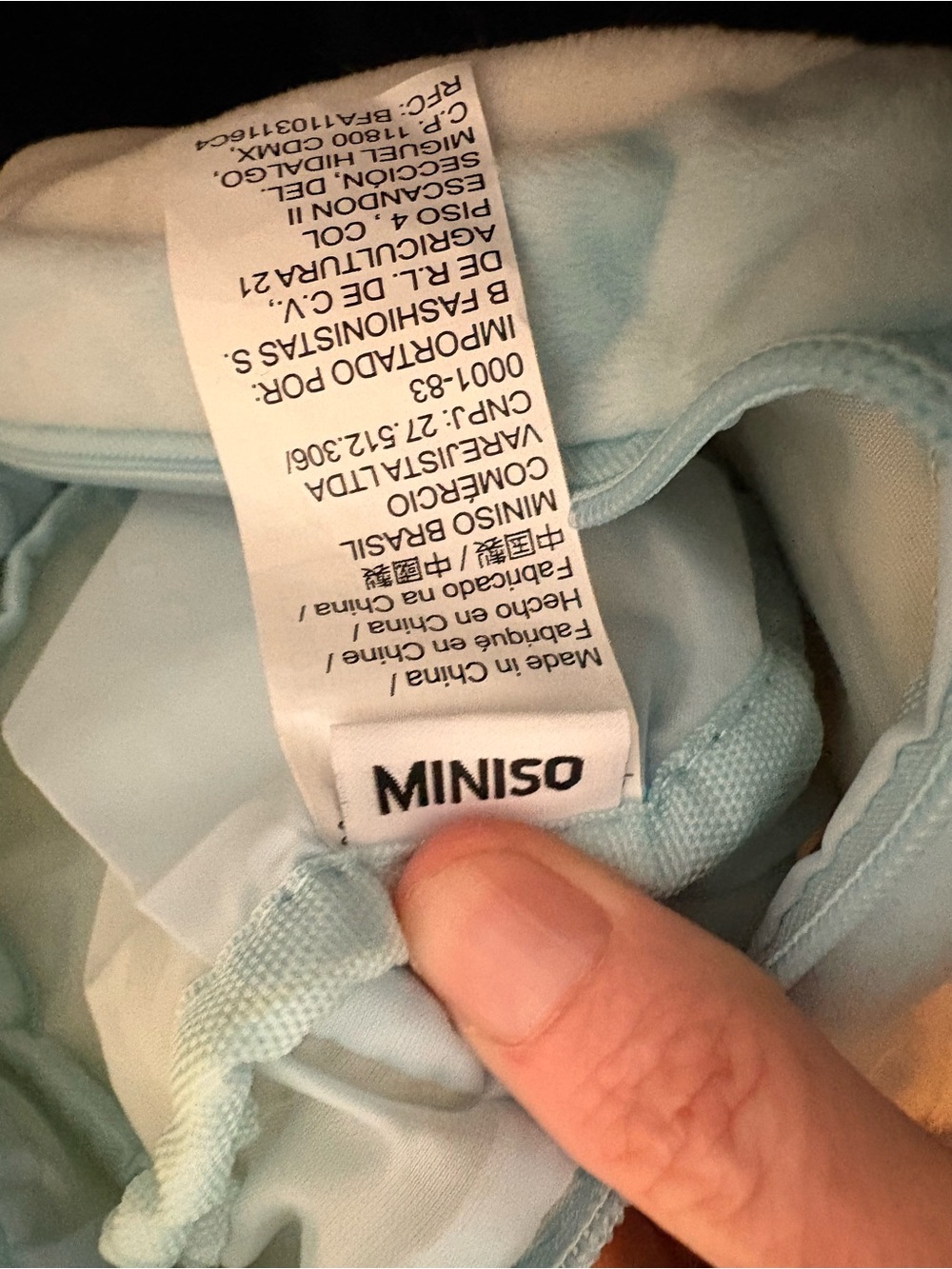 MINISO Light Blue backpack - Picture 4 of 4